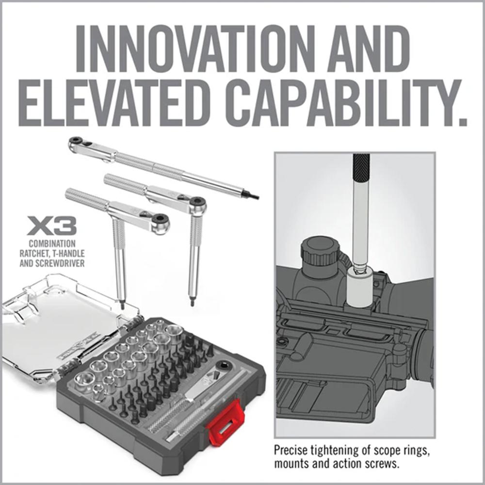 Real Avid X3 Driver 52-Piece Socket & Gunsmithing Bit Set