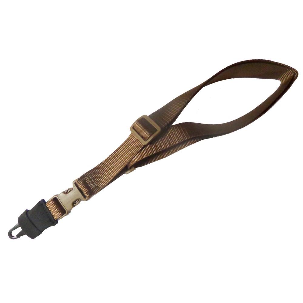 Military Products TacShield CQB Single Point Sling HK Hook Silencer Coyote 1.5"