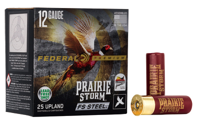 Federal Prairie Storm FS Steel Shotshells 12 ga 3" 1-1/8oz 1350 fps #3 25/ct