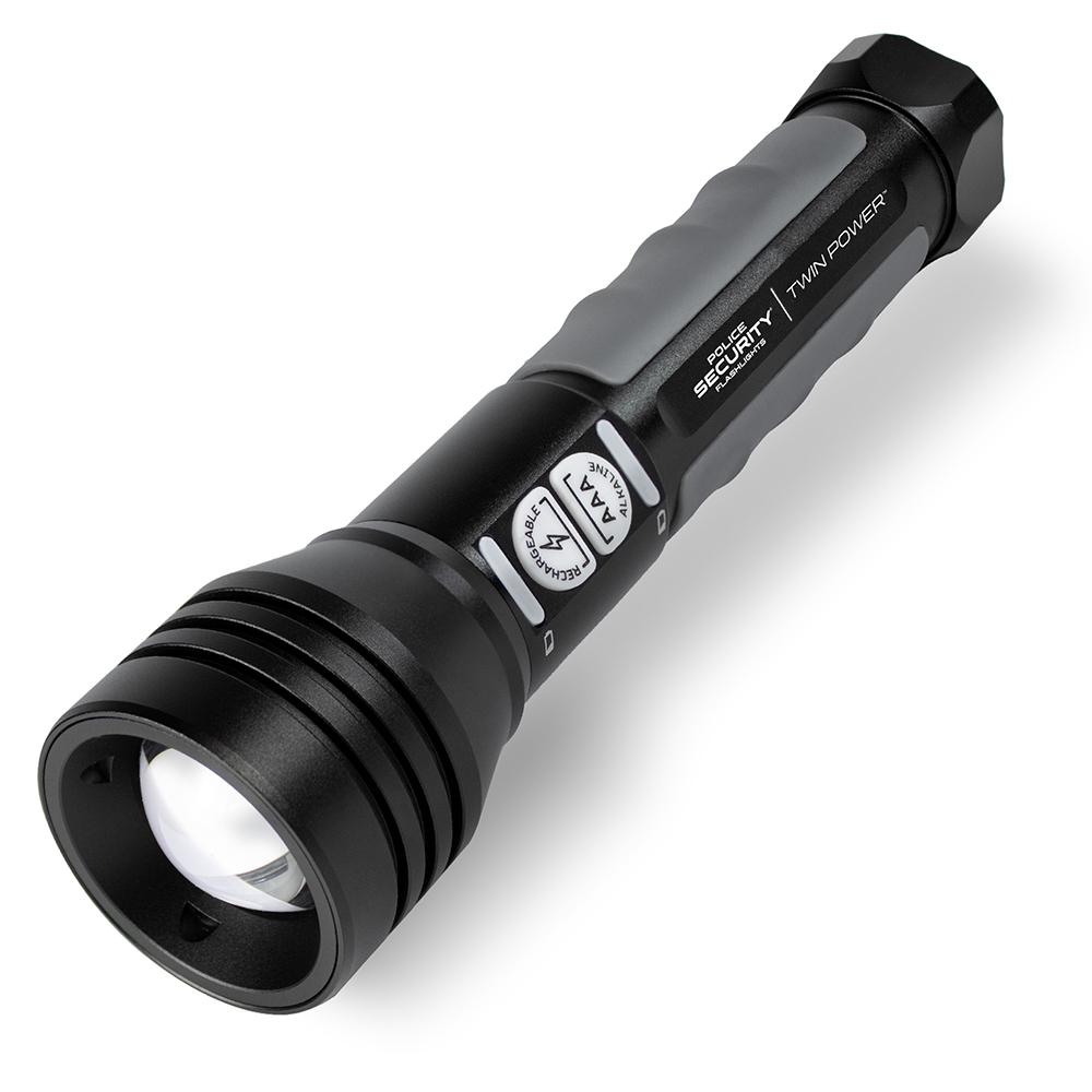 LB Marketing Inc DBA Police Security Flashlights Police Security Flashlights Twin Power Flashlight 600 Lumens Black