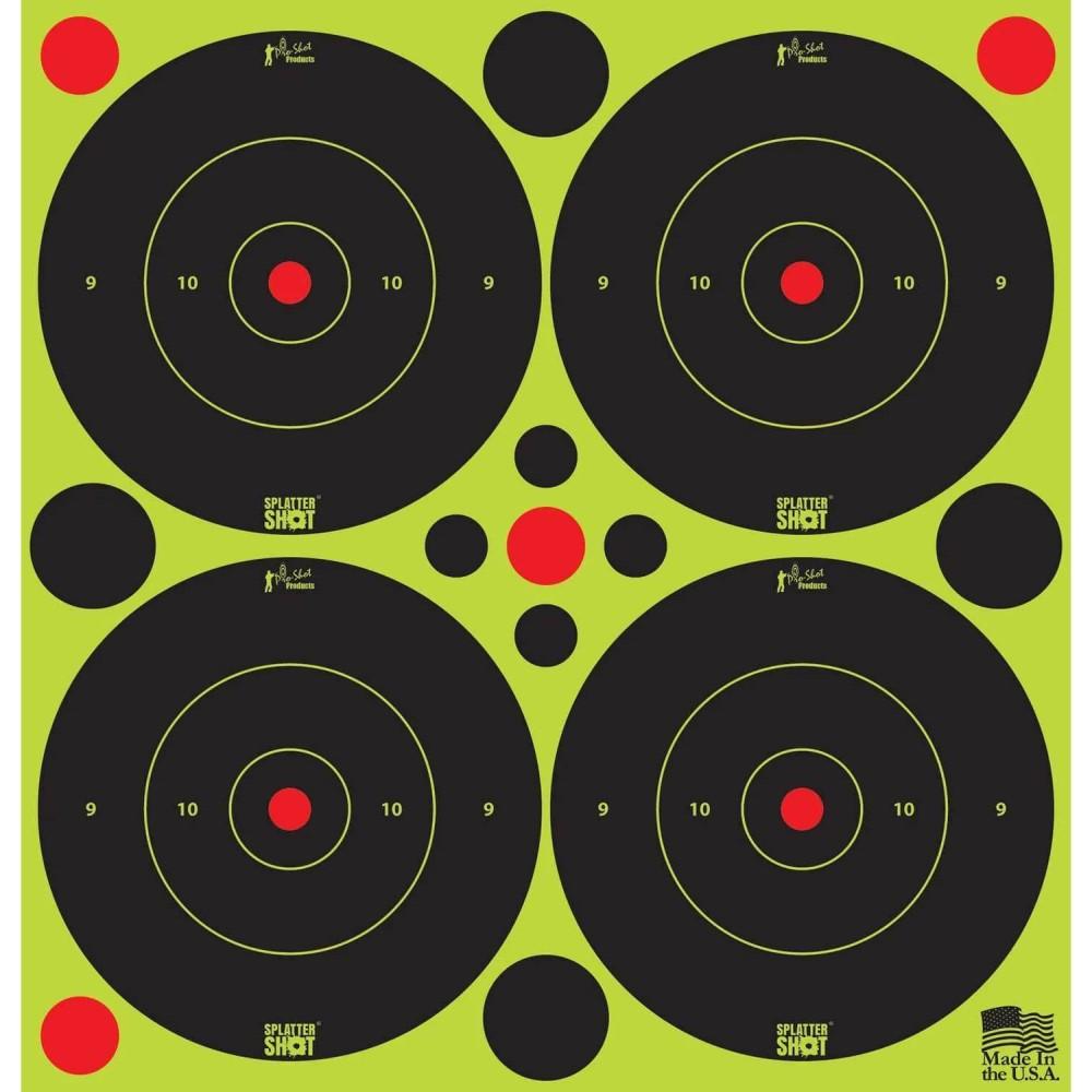 PRO-SHOT 3" GREEN BULLSEYE 48 PK