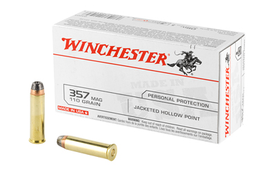 Winchester USA Handgun Ammunition .357 Mag 110 gr JHP 50/ct