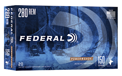 Federal Power-Shok Rifle Ammunition .280 Rem 150 gr SP 2890 fps - 20/ct