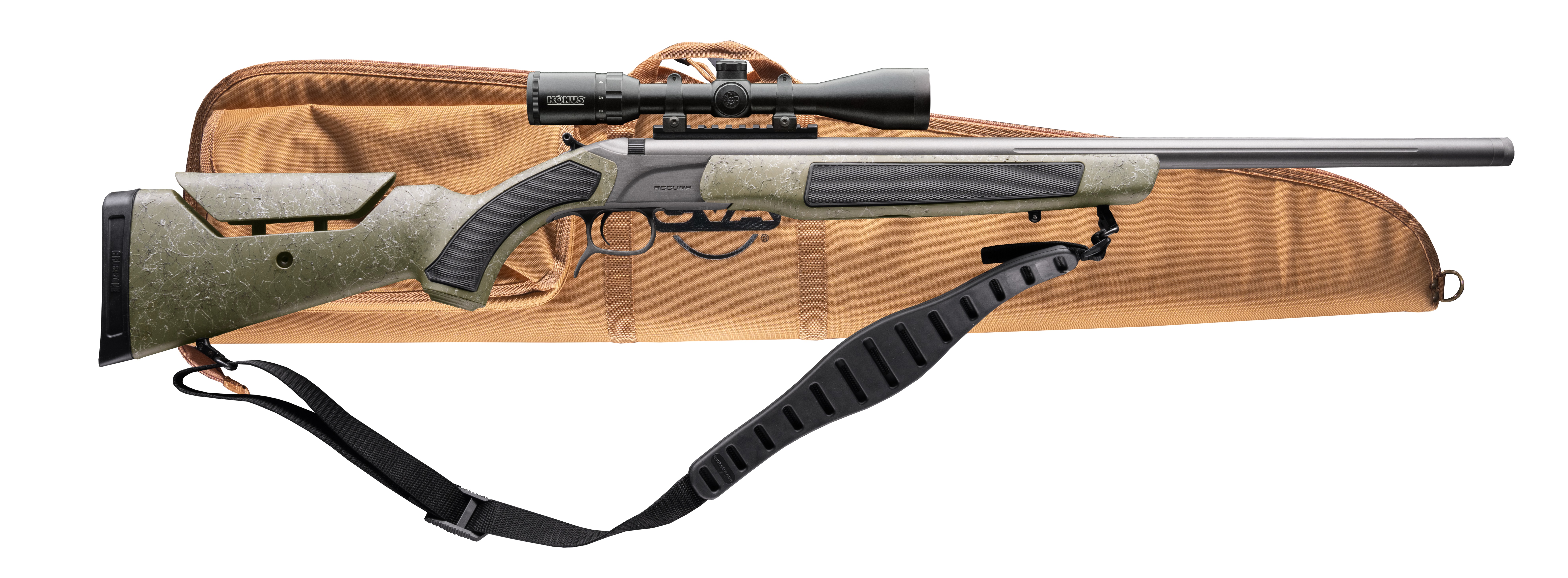CVA ACCURA MR-X 50 cal Cerakote Tungsten + Nitride Muzzleloader Pkg KonusPro 3-9x40 IR BDC
