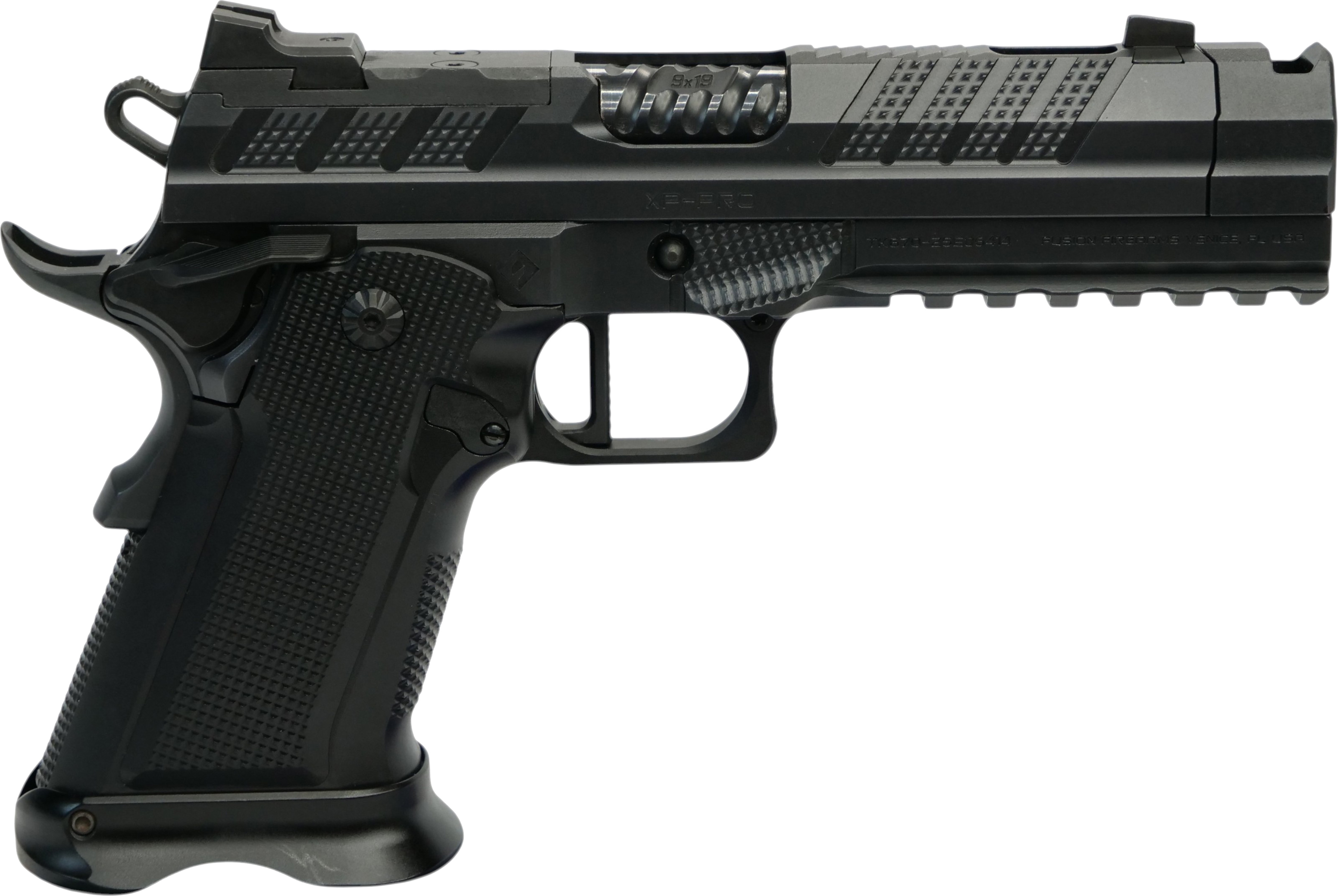 Fusion XP Comp 9mm 17rd Magazine (2) 4.6" Ported Barrel Black Ambi Thumb Rest