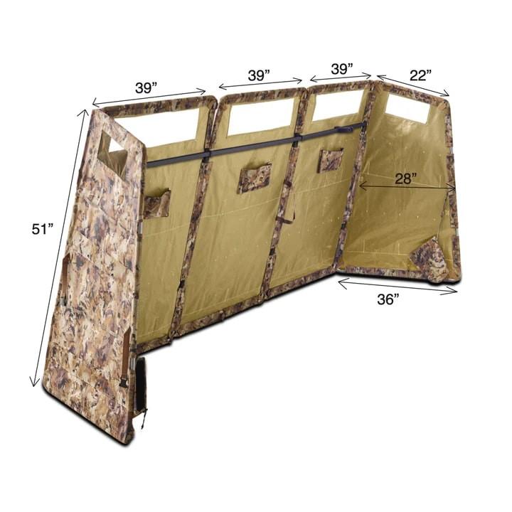 AdvenTec LLC dba Rig Em Right Outdoors Rig'Em Right Panel Blind Optifade Marsh