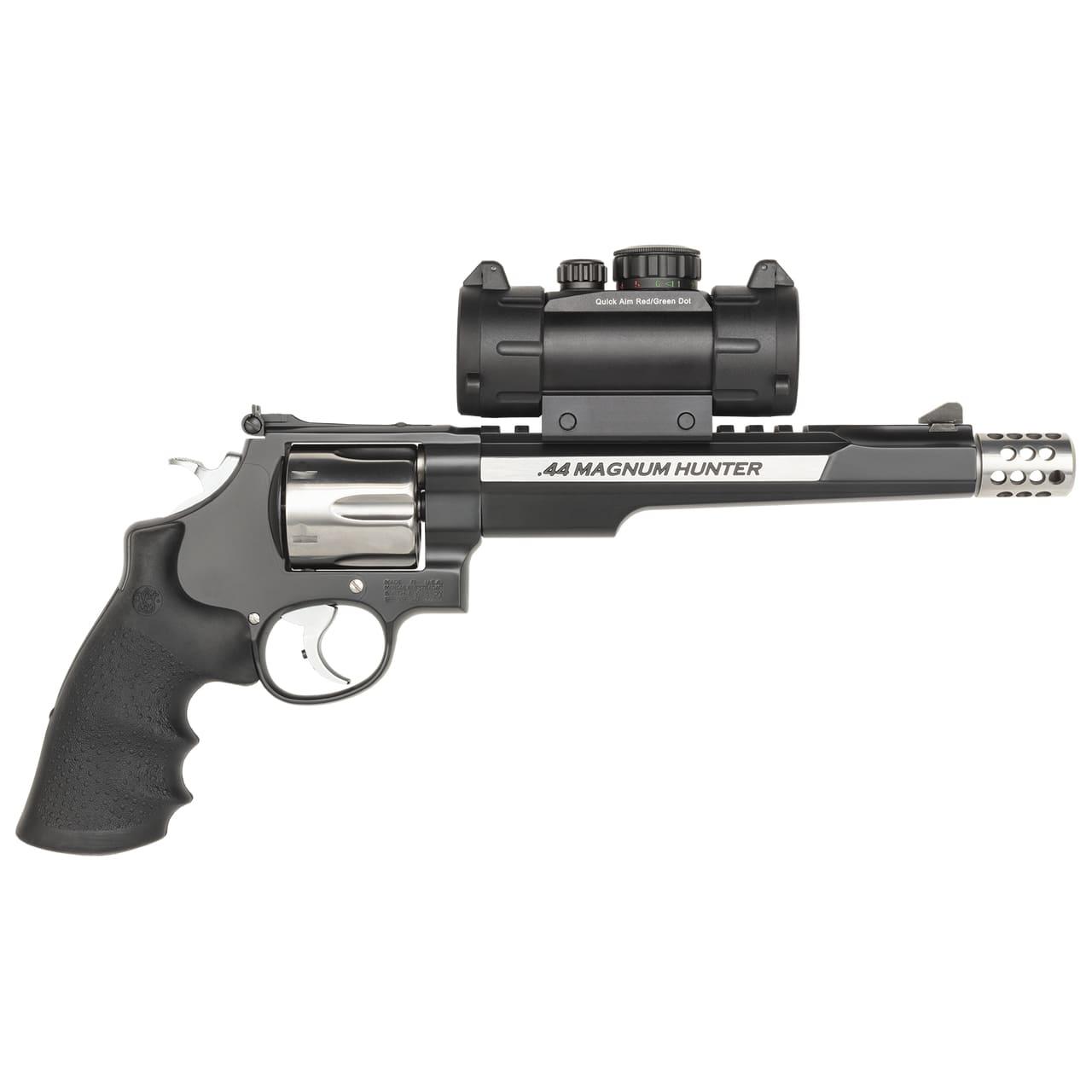 Smith & Wesson Inc. S&W PC M629 Hunter w/Red/Green Dot Handgun .44 Mag 6rd Capacity 7.5" Barrel w/Compensator Two-Tone Finish