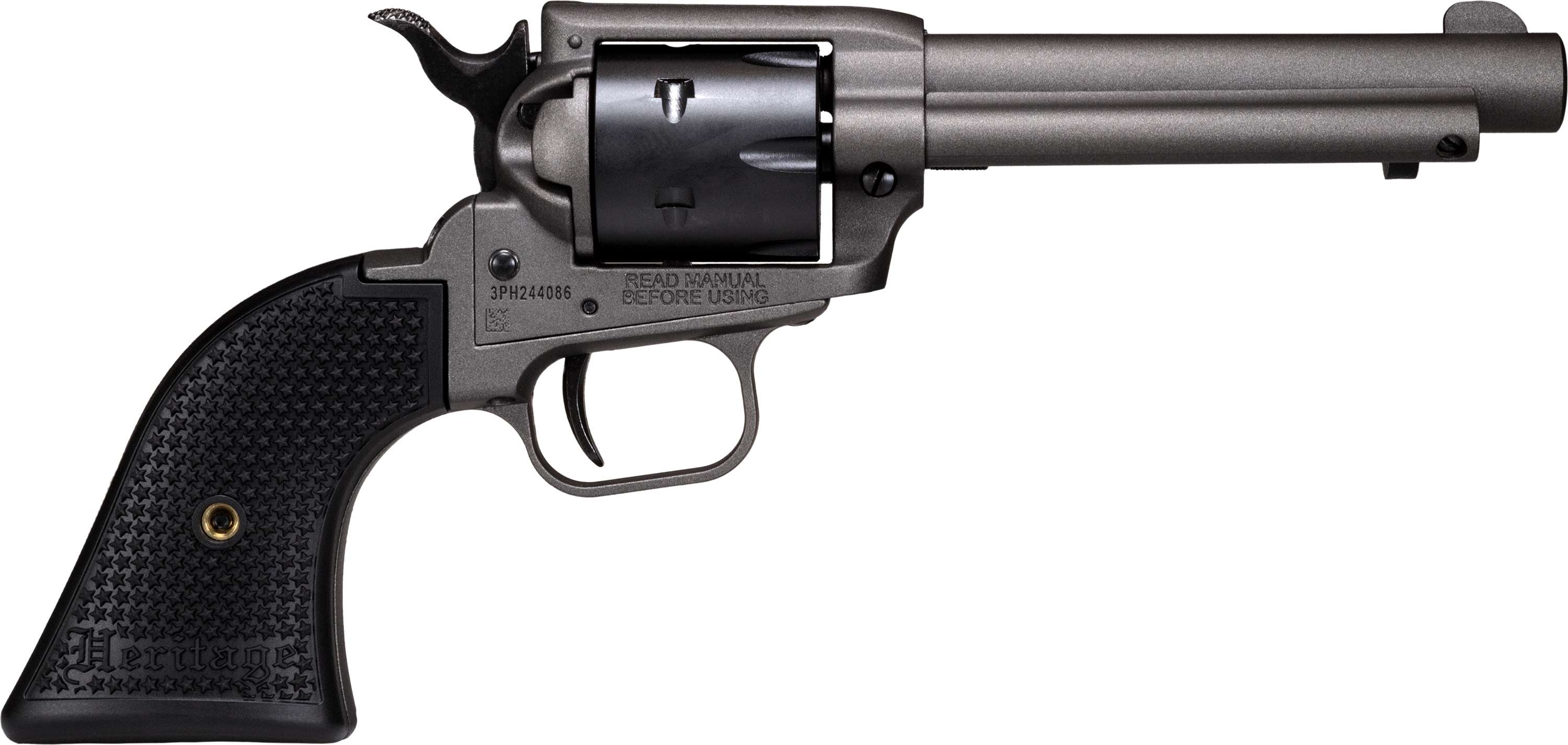 Taurus International - Heritage Heritage Rough Rider Tungsten Cerakote Handgun .22 LR 6rd Capacity 4.75" Barrel Polymer Black