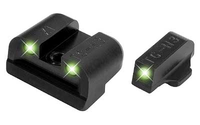 Truglo Tritium Sights Fit Springfield XD XDM (excluding 5.25" Comp Series) and XDS - Front Green/Rear Green