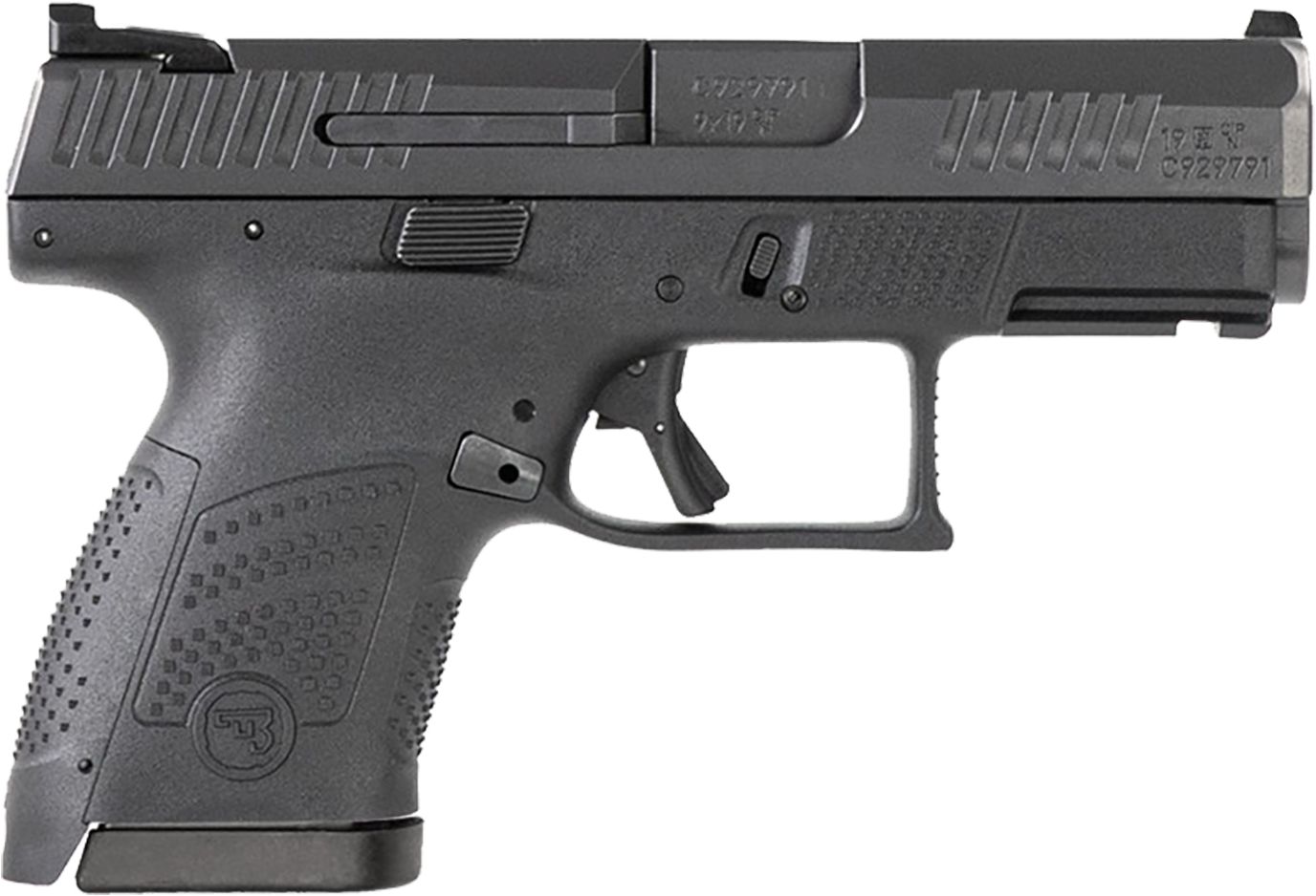 CZ USA P-10 S Subcompact Handgun 9mm Luger 10rd Magazine 3.5" Barrel Black