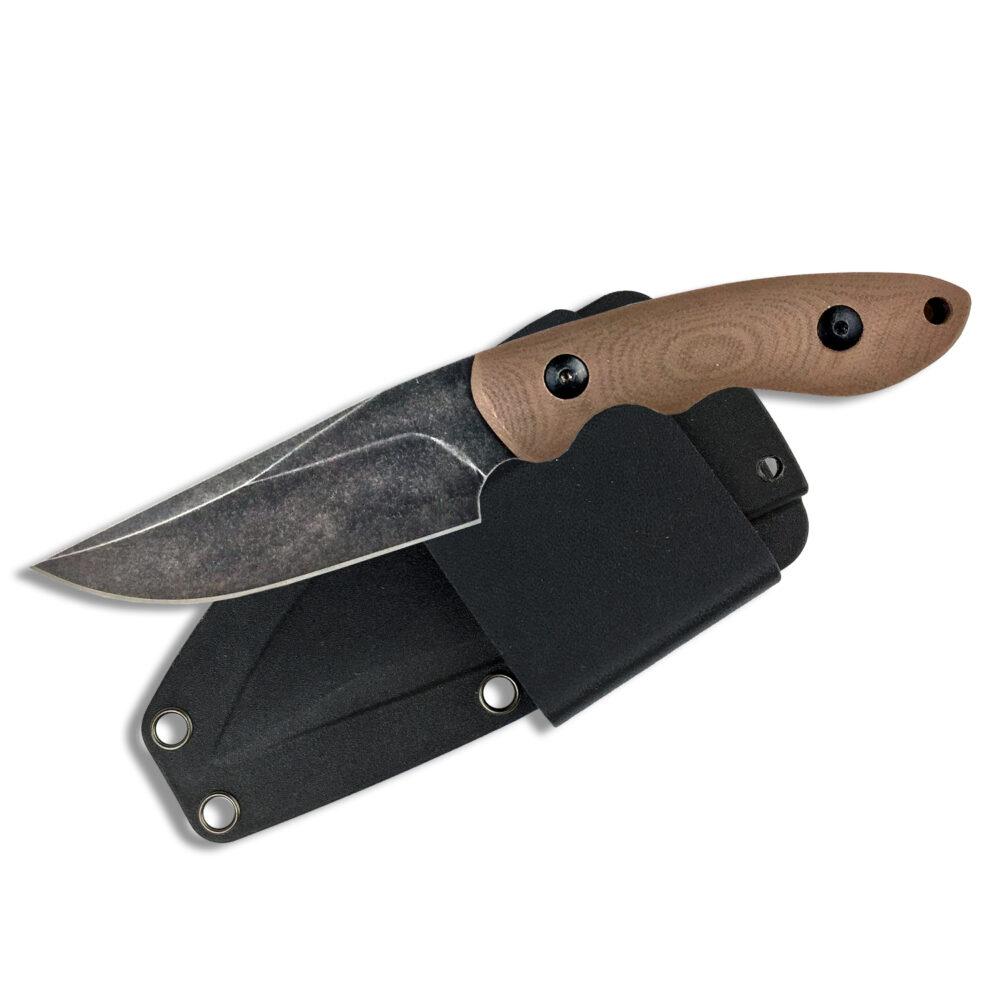 Rock Ridge Outdoors ABKT Elite Shadow Predator Fixed Knife 3-1/2" Drop Point Blade Brown