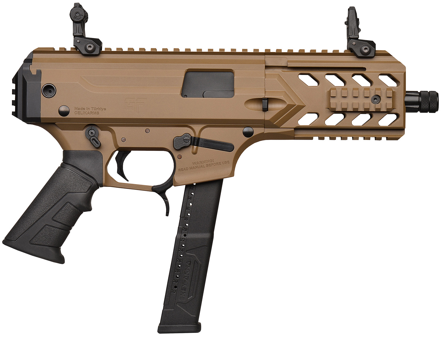 GForce Arms GFA BLADE6 PST 9MM 6B 33RD FDE