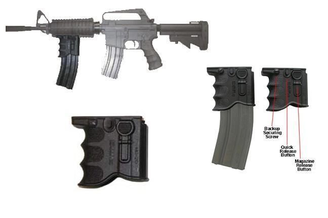 FAB DEFENSE INC. Mako Group AR-15 Quick Release Front Grip Magazine Adapter