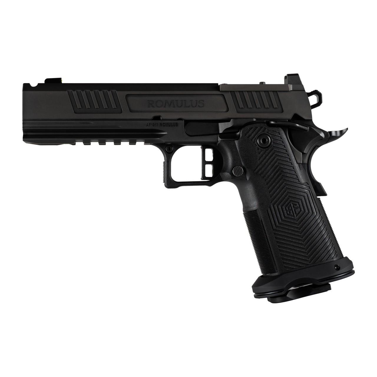 AF1911-ROMULUS 9MM 20Rd Magazine (5) 5" BULL Ramped Ported Barrel MOS Optic Cut DLC BLK