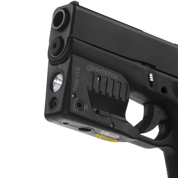 Bayco Products dba NightStick Nightstick Rechargeable Sub-Com Weapon Light with Green Laser for GLOCK G42 43 43x 48 150 Lumens