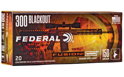 Federal Ammunition FDR 300BLK 150GR FUSION MSR 20 10BX/CS