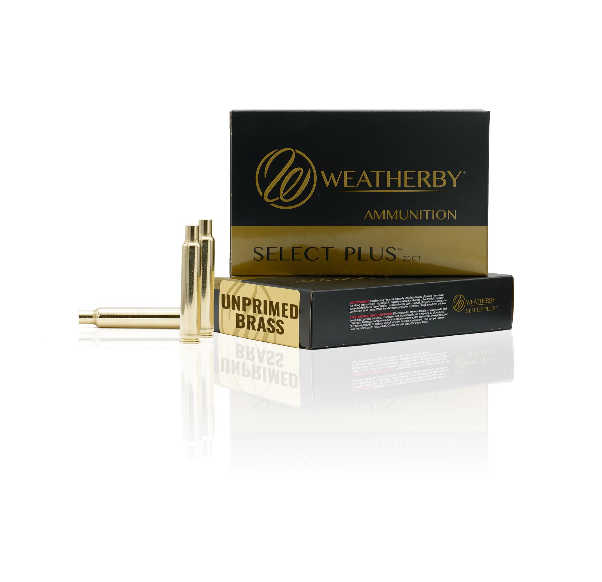 Weatherby Unprimed Brass Rifle Cartridge Cases 20/ct .257 Wby