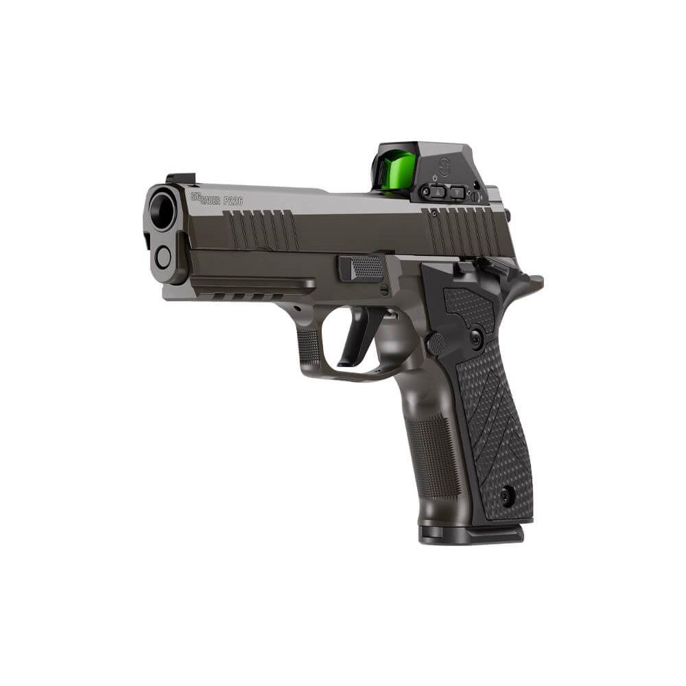 Sig Sauer P226-X Legion SAO Handgun 9mm Luger 18rd Magazines(3) 4.4" Barrel Legion Grey Cerakote w/Optic