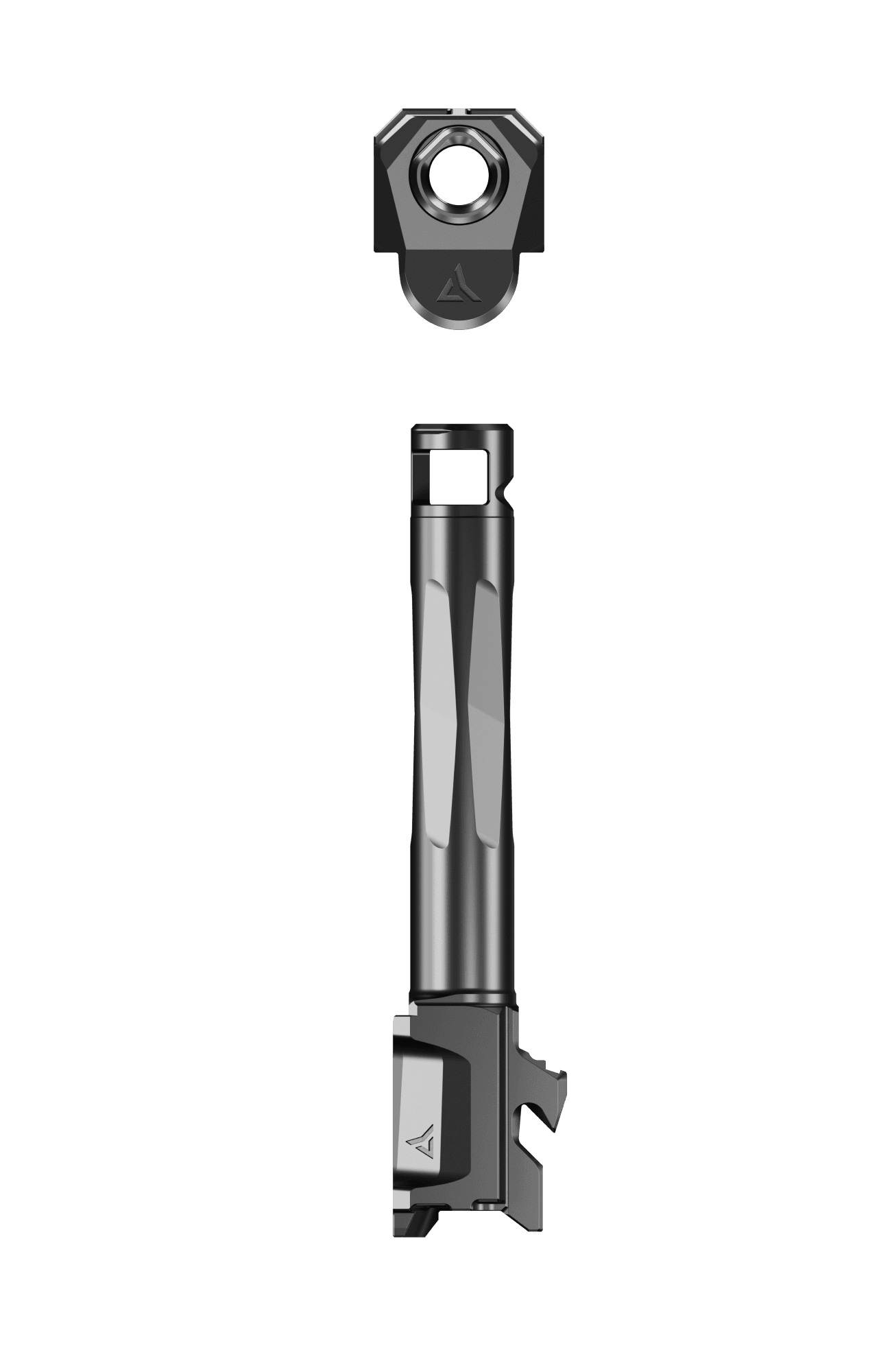 Radian Weapons Afterburner and Ramjet Combo Ported Barrel and Compensator for Glock Gen 6 19/45 Black