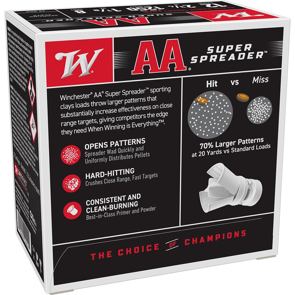 Winchester Light Target 12ga 2-3/4" 1-1/8oz 1250 fps 25/ct