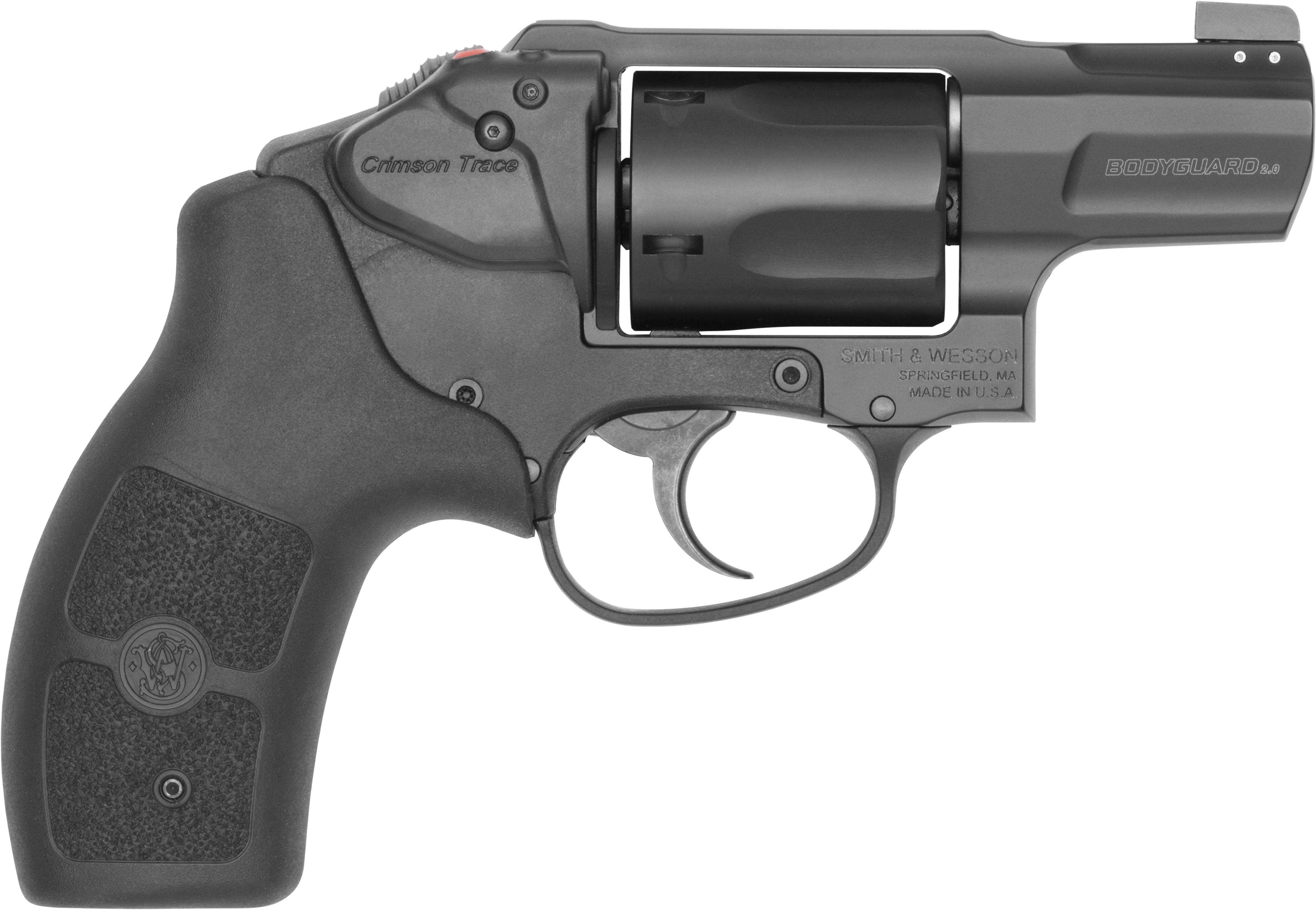 Smith & Wesson Bodyguard 38 2.0 Handgun .38 Spl+P 5rd Capacity 1.875" Barrel Black with Crimson Trace Laser