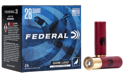Federal Game-Shok Upland Game Hi Brass Load Shotshells 28 ga 2-3/4" 1 oz 1220 fps #7.5 25/ct