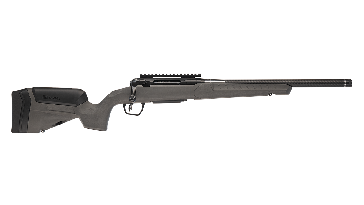 SAVAGE 110 CARBON HUNTER 308WIN RIFLE 18" CARBON T.B. FDG, 4RD