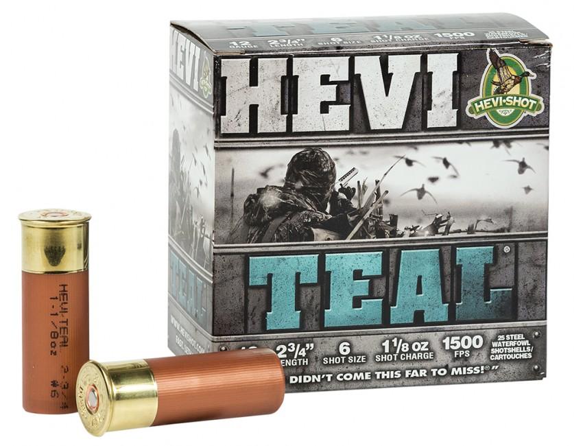 Environ Metal Inc Hevi-Shot Hevi-Teal Shotshells 12 ga 2 -3/4" 1-1/8 oz 1500 fps #6 25/ct