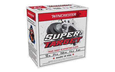 Winchester Super-Target Shotshells 12 ga 2-3/4" 1-1/8 oz #8 25/ct