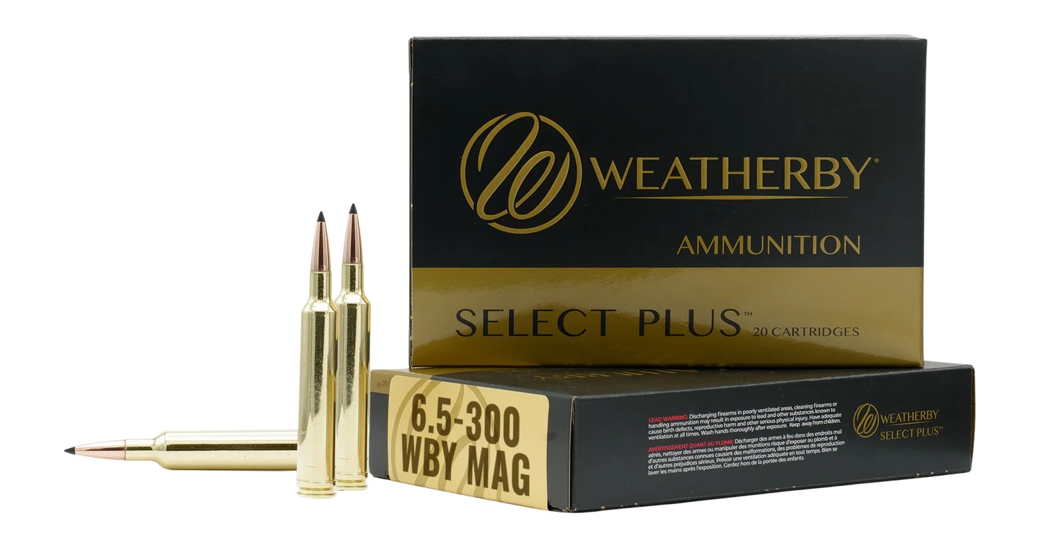 Weatherby Select Plus Rifle Ammunition 6.5-300 WBY 127 gr Barnes LRX 3531 fps 20/ct