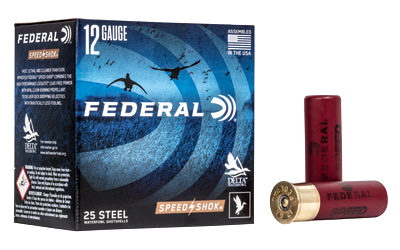 Federal Speed-Shok High Velocity Shotshells 12ga 3" 1-1/8oz 1550 fps #3 Shot 25ct