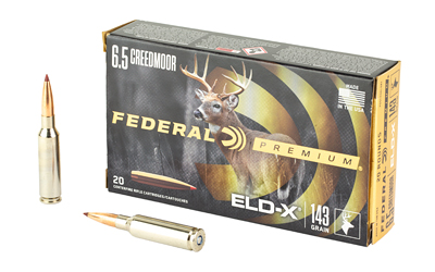 FEDERAL 6.5 CREEDMOOR 143 GR ELD-X 20 RD/BX 10 BX/CS