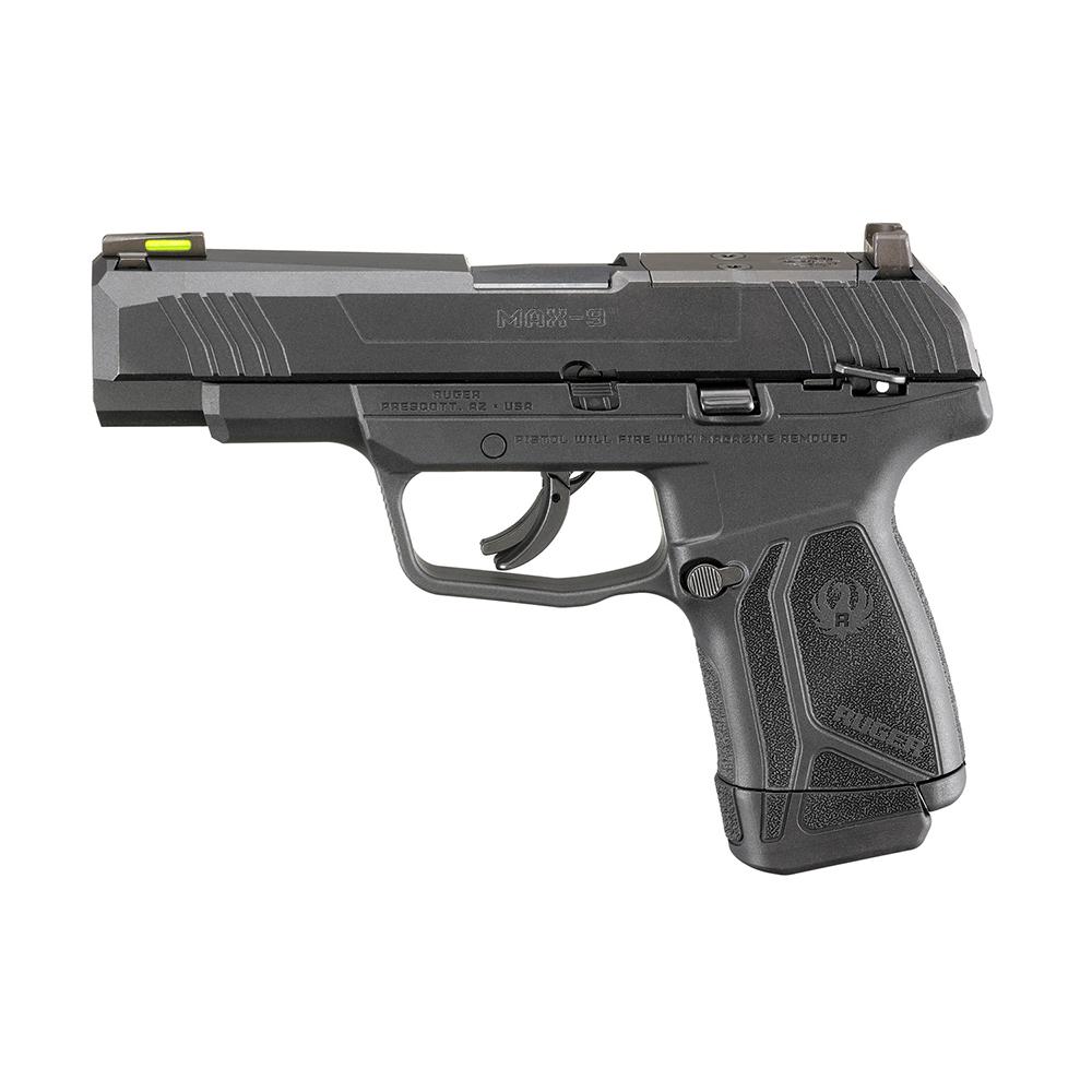 Sturm Ruger & Co Ruger MAX-9 Optic Ready Handgun 9mm Luger 12rd Magazines(2) 4" Barrel Black Oxide Finish