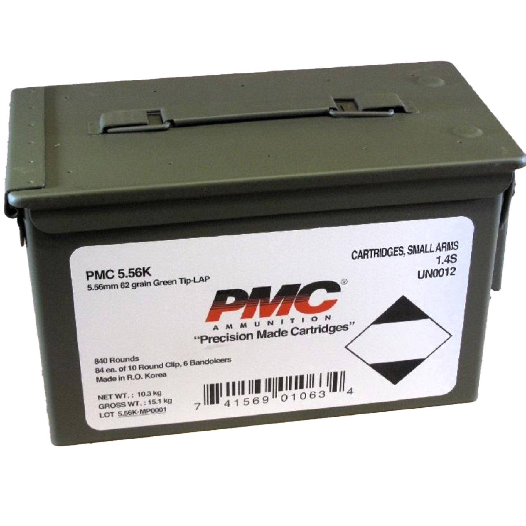 PMC Ammunition 5.56K 62Gr. FMJ GT W bandoleer