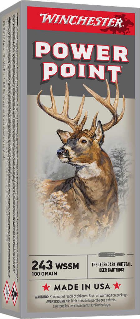 Winchester WIN 243WSSM 100GR PPT 20RD 10BX/CS
