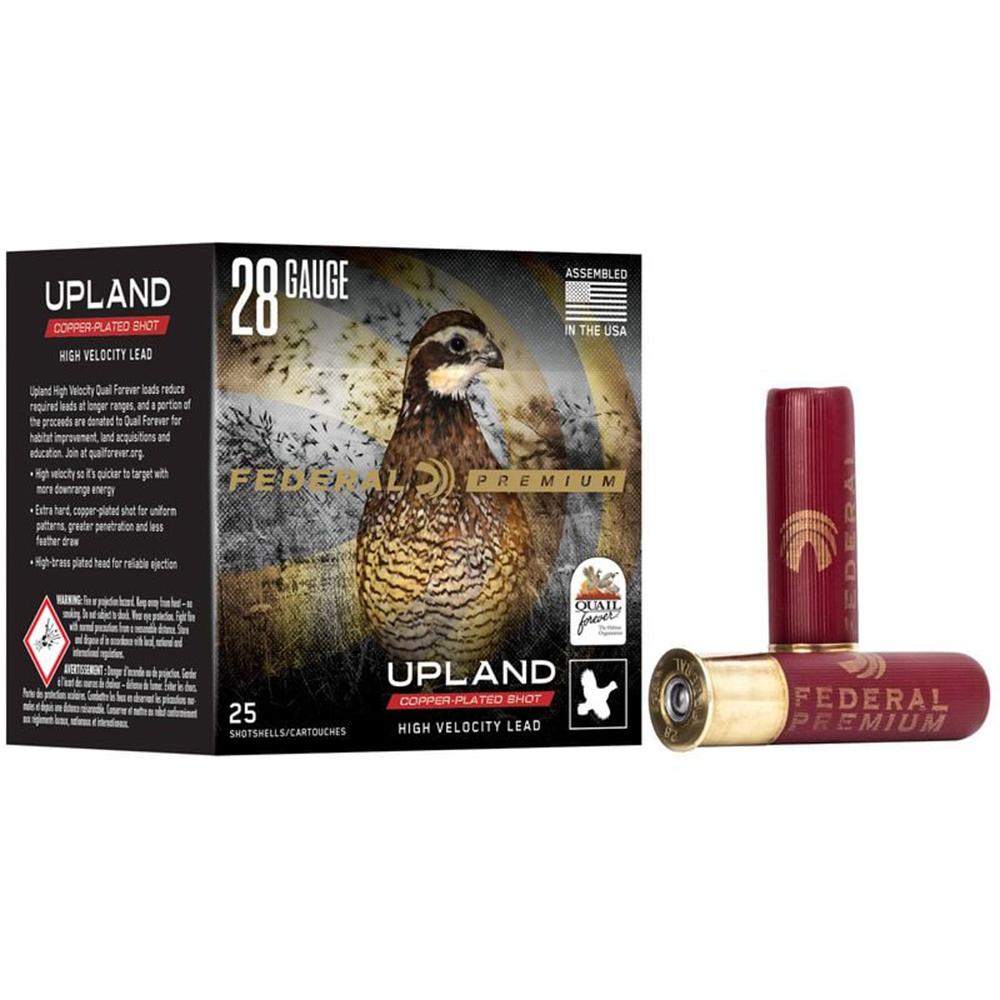 Federal Premium Upland Quail Forever High Velocity 28ga 2 3/4" 3/4oz #7.5 25/ct