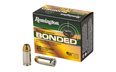 Remington Golden Saber Bonded Handgun Ammunition .45 ACP 230 gr JHP 875 fps 20/ct