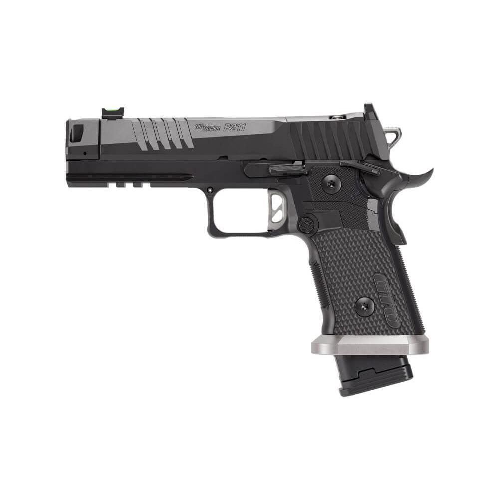 Sig Sauer P211-GTO Handgun 9mm Luger 21(2)&23(1)rd Magazines 4.4" Compensated Barrel Optic Ready SAO