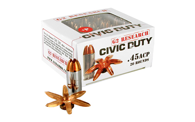 G2R CIVIC DUTY 45ACP 20RD BOX 25 BOXES PER CASE