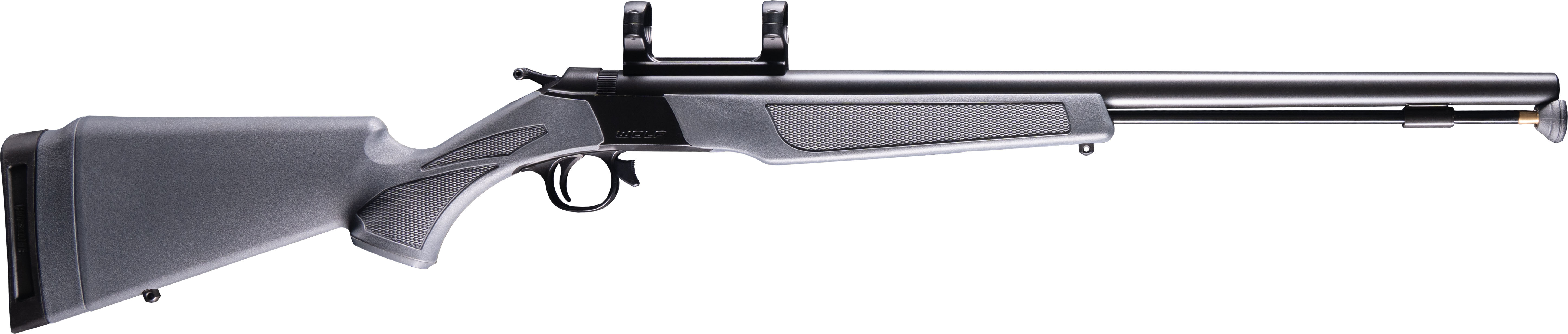 CVA WOLF V2 50 cal Blued Steel Muzzleloader Stealth Grey 0 MOA Pic Rail