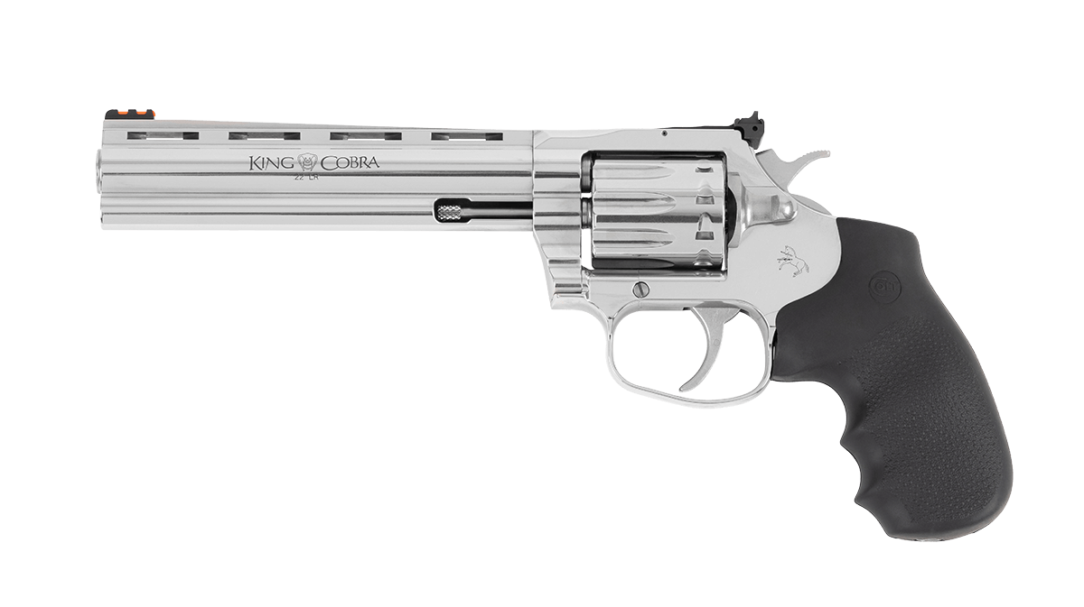 Colt King Cobra Target 22 Handgun .22 LR 10rd Capacity 6" Barrel Stainless Finish