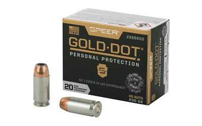 Speer Gold Dot Handgun Ammunition .45 ACP 230 gr HP 890 fps 20/ct