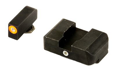 Ameriglo Tritium i-Dot Night Sight Set for Select Glocks - Front Tritium - Green / Front Outline - White / Rear Style - Green Square Notch