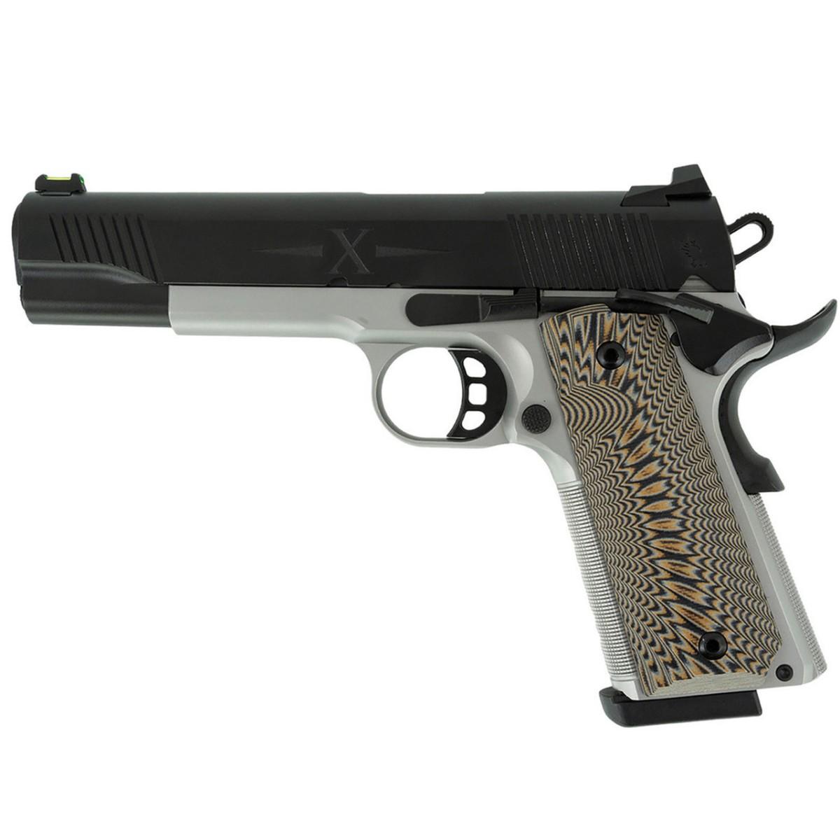 Tisas 1911 D10 10MM 8Rd Magazine 5'' Barrel Stainless Steel Frame Fiber Optic Sight