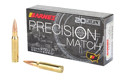 Barnes Precision Match Rifle Ammunition .308 Win 175 gr OTM BT 20/ct