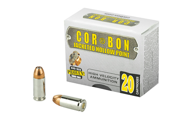 Corbon Self-Defense JHP Handgun Ammunition 9mm Luger +p 115 gr JHP 1350 fps 20/ct
