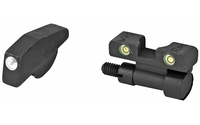 Meprolight Tru-Dot Self Illuminated Adjustable Pistol Sight Green Front Green Rear