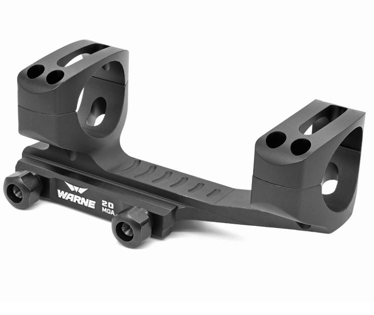 Warne Tactical LR-SKEL Long-Range MSR Precision Mount 30mm Black 20 MOA
