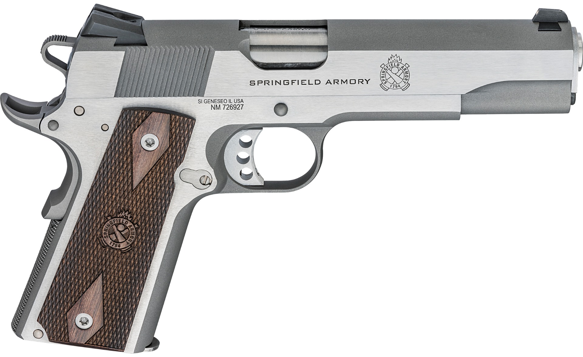 Springfield Armory 1911 Garrison 45 ACP Handgun 7rd Magazine 5" Barrel Stainless