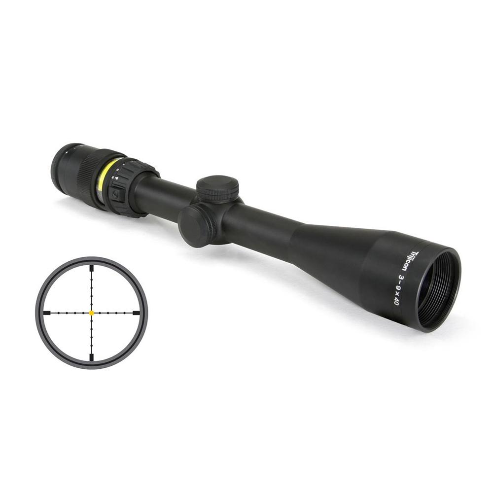 TrijiconInc. Trijicon Accupoint Rifle Scope 3-9x40mm Mil-Dot Crosshair w/Amber Dot Reticle 33.8-11.3' FOV 3.6-3.2" ER Matte